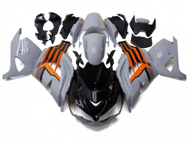 2012-2024 Kawasaki ZX14R ZZR1400 Motorcycle Fairings - Nardo Grey Orange Black Canada Websites