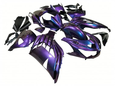 2012-2024 Kawasaki ZX14R ZZR1400 Motorcycle Fairings - Chameleon Blue Purple Canada Websites