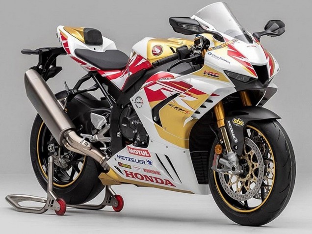 2020-2023 Honda CBR1000RR-R Motorcycle Fairing - White Red Gold Motul Canada Websites