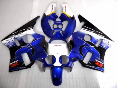 1987-1989 Honda CBR400RR NC23 Motorcycle Fairings - White Yellow Blue Glossy Black Corona Motul Canada Websites