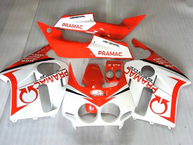 1987-1989 Honda CBR400RR NC23 Motorcycle Fairings - Orange White Pramac Canada Websites