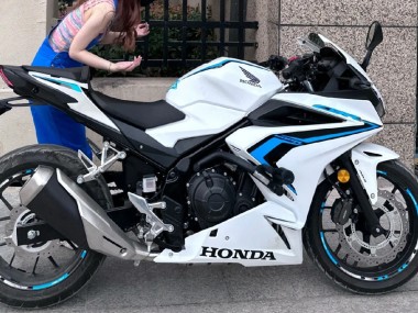 2022 Honda CBR400R Motorcycle Fairings - White Blue Canada Websites