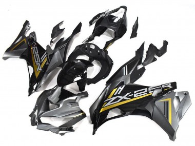 2019-2025 Kawasaki ZX25R ZX-25R Motorcycle Fairings - Grey Gold Glossy Black Canada Websites