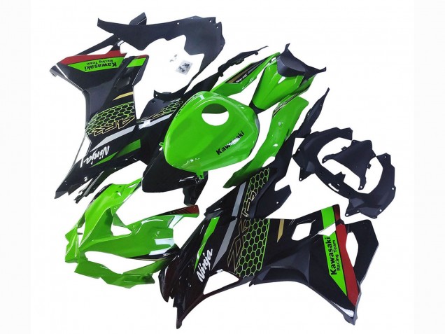 2019-2025 Kawasaki ZX25R ZX-25R Motorcycle Fairings - Green Black Red Honeycomb Canada Websites