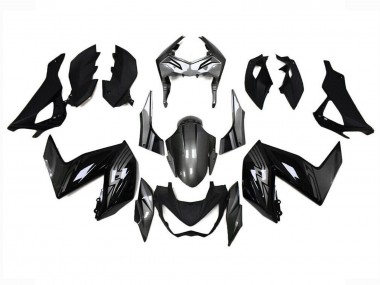 2015-2016 Kawasaki Z250/Z300 Motorcycle Fairings - Glossy Black Grey Canada Websites