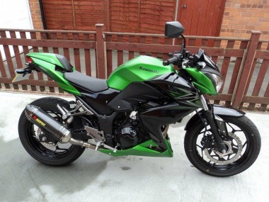 2015-2016 Kawasaki Z250/Z300 Motorcycle Fairing - Green Matte Black Canada Websites