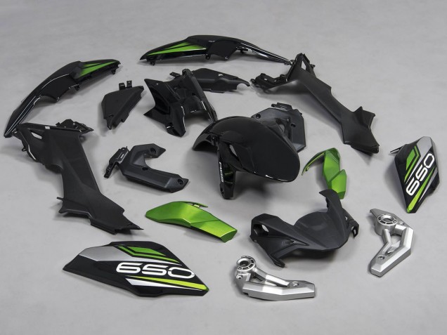 2017-2019 Kawasaki Ninja Z650 Motorcycle Fairings - Black Green Silver Canada Websites