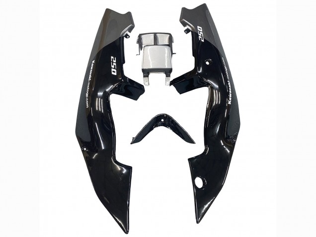 1989-1990 Kawasaki ZXR250 Motorcycle Fairings - Glossy Black Grey Elf Touch4 Bridgestone Canada Websites