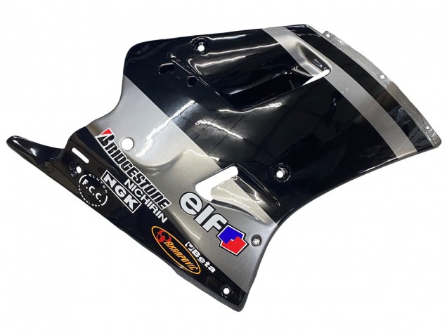 1989-1990 Kawasaki ZXR250 Motorcycle Fairings - Glossy Black Grey Elf Touch4 Bridgestone Canada Websites