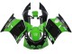 1989-1990 Kawasaki ZXR250 Motorcycle Fairings - Green Glossy Black Elf Touch4 Bridgestone Canada Websites