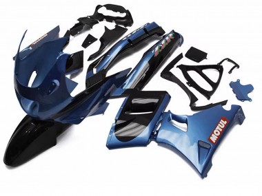 1993-2007 Kawasaki ZZR400 Motorcycle Fairings - Blue Black Red Motul Canada Websites