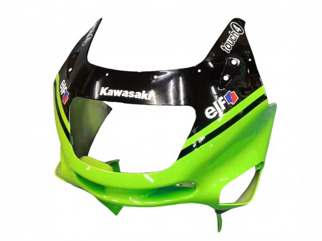 1993-2007 Kawasaki ZZR400 Motorcycle Fairings - Green Glossy Black Blue Monster Elf Touch4 Bridgestone Canada Websites
