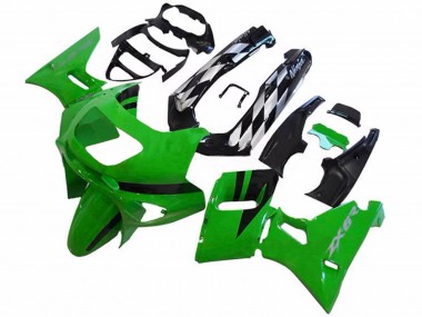 1998-2003 Kawasaki ZZR600 Motorcycle Fairings - Green Glossy Black Canada Websites