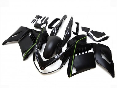 2007-2009 Kawasaki GTR1400/ZG1400 Motorcycle Fairings - Matte Black Green Lines Canada Websites