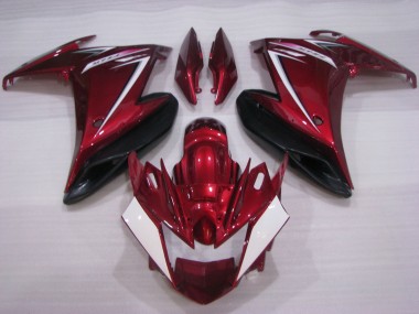 2009-2015 Yamaha FZ6R Motorcycle Fairings - Red White Black Canada Websites