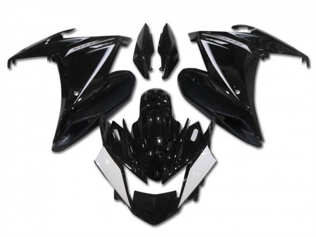 2009-2015 Yamaha FZ6R Motorcycle Fairings - Glossy Black White Canada Websites