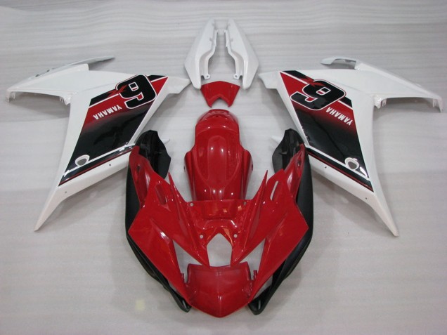 2009-2015 Yamaha FZ6R Motorcycle Fairings - Red White Black 6 Canada Websites