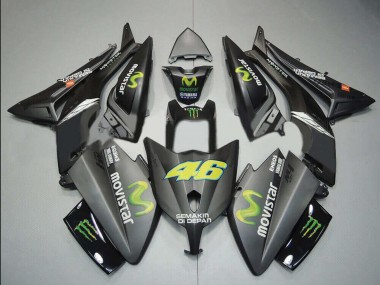 2012-2014 Yamaha TMAX530 Motorcycle Fairings - Matte Black MoviStar ENEOS Yamalube Monster 46 Canada Websites
