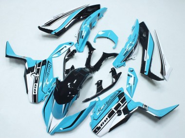 2017-2021 Yamaha XMAX300 Motorcycle Fairings - Sky Blue Glossy Black Canada Websites
