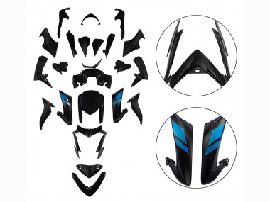2015-2020 Suzuki GSX-S 1000 Motorcycle Fairings - Black with Blue Canada Websites