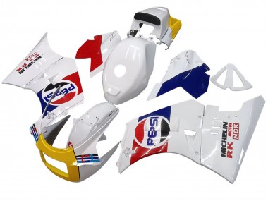 1984-1987 Suzuki RG400 RG500 RG400/500 Motorcycle Fairings - White Red Blue Yellow Motul Michelin Pepsi Canada Websites