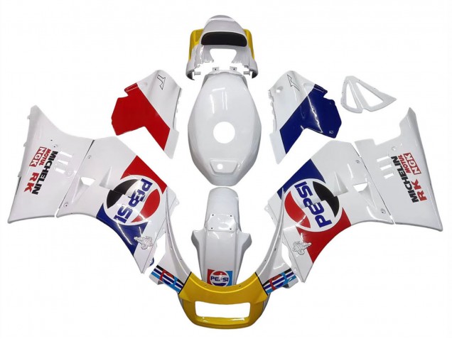 1984-1987 Suzuki RG400 RG500 RG400/500 Motorcycle Fairings - White Red Blue Yellow Motul Michelin Pepsi Canada Websites