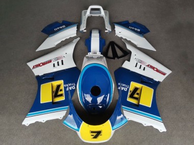 1984-1987 Suzuki RG400 RG500 RG400/500 Motorcycle Fairings - White Blue Yellow 7 Canada Websites