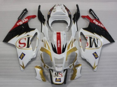 2003-2006 Aprilia RSV1000 Motorcycle Fairings - White Gold Red Black Canada Websites