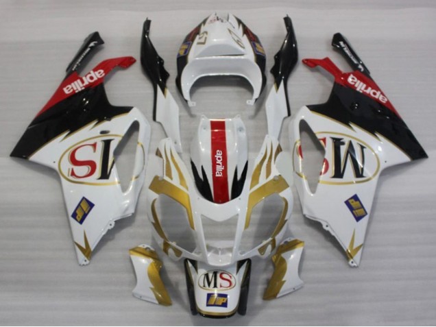2003-2006 Aprilia RSV1000 Motorcycle Fairings - White Gold Red Black Canada Websites