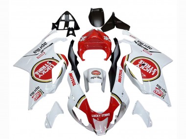 2003-2006 Aprilia RSV1000 Motorcycle Fairings - White Red Lucky Strike Motul 34 Canada Websites