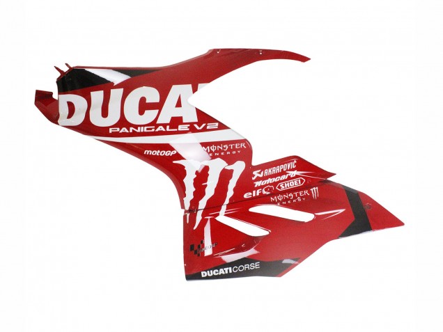 2020-2024 Ducati Panigale V2 Motorcycle Fairings - Red Glossy Black Monster Corse Canada Websites