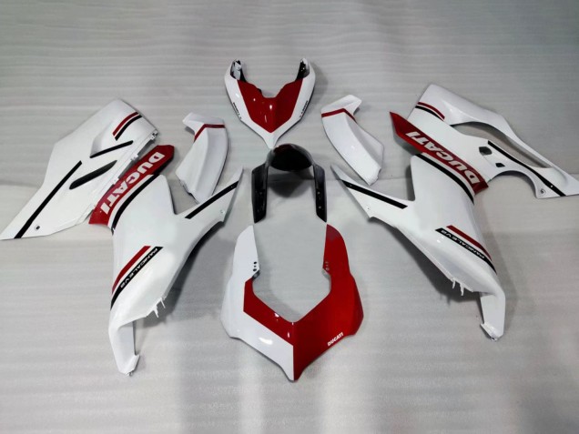 2020-2024 Ducati Panigale V2 Motorcycle Fairings - White Red Glossy Black Canada Websites