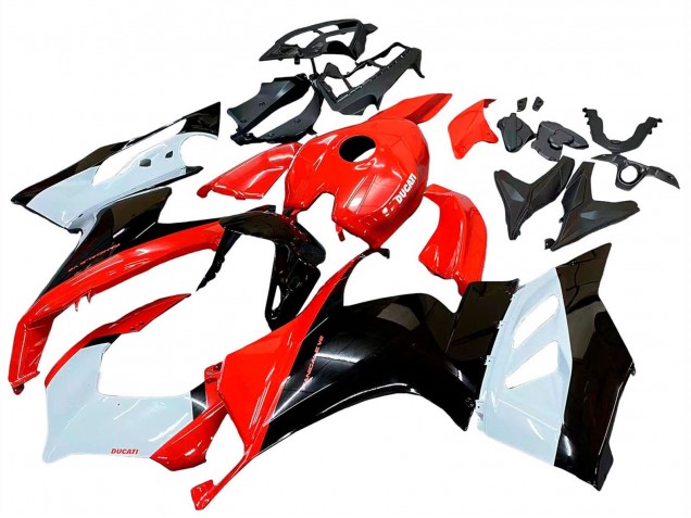 2020-2024 Ducati Panigale V2 Motorcycle Fairing Kits - White Red Glossy Black Canada Websites