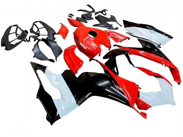 2020-2024 Ducati Panigale V2 Motorcycle Fairing Kits - White Red Glossy Black Canada Websites
