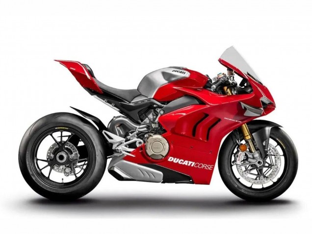 2020-2021 Ducati Panigale V4 V4S Motorcycle Fairings - Silver Red Canada Websites