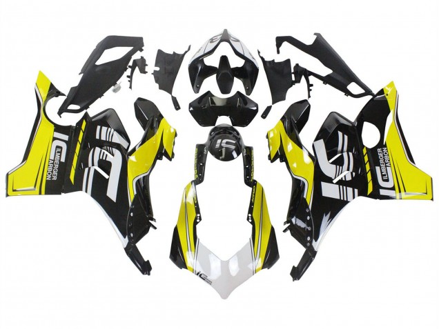 2020-2021 Ducati Panigale V4 V4S Motorcycle Fairings - Yellow White Glossy Black Canada Websites