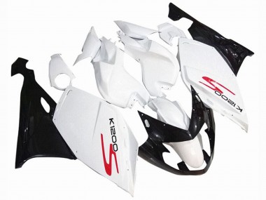2005-2010 BMW K1200S Motorcycle Fairings - White Glossy Black Canada Websites