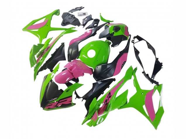 2023-2024 BMW S1000RR Motorcycle Fairings - Pink Green Black Canada Websites