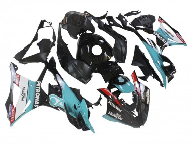 2023-2024 BMW S1000RR Motorcycle Fairings - Light Blue Matte Black Petronas Canada Websites