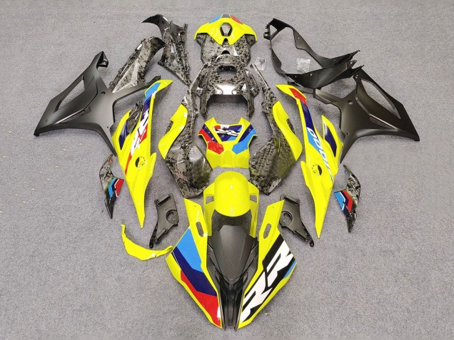 2023-2024 BMW S1000RR Motorcycle Fairings - Yellow Carbon Fiber Canada Websites