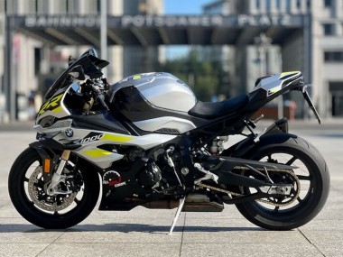 2023-2024 BMW S1000RR Motorcycle Fairings - Silver Yellow Carbon Fiber Canada Websites