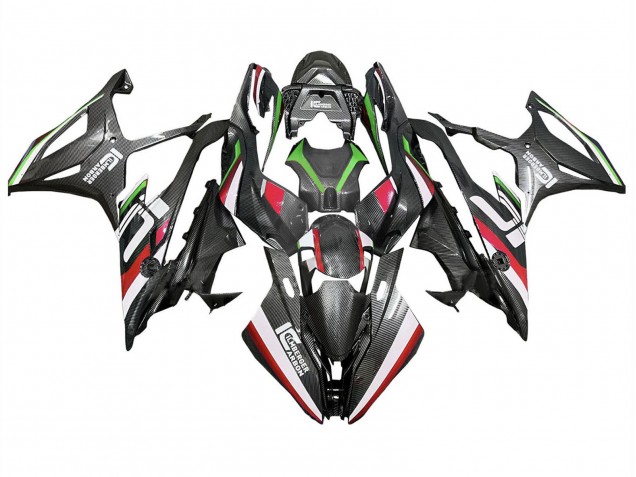 2019-2022 BMW S1000RR Motorcycle Fairings - Black Red Green Carbon Fiber Canada Websites