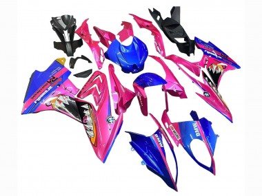 2017-2018 BMW S1000RR Motorcycle Fairings - Pink Blue Yellow Shark Canada Websites