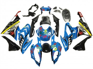 2017-2018 BMW S1000RR Motorcycle Fairings - Blue Yellow Black Shark Canada Websites
