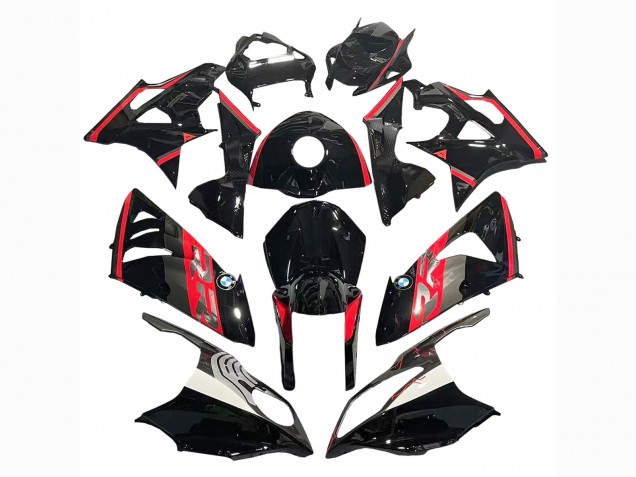 2009-2014 BMW S1000RR Motorcycle Fairing - Red Glossy Black Canada Websites