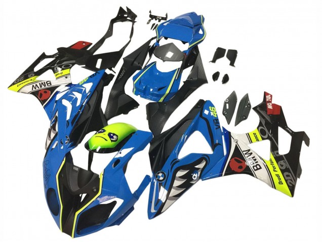 2009-2014 BMW S1000RR Motorcycle Fairings - Blue Yellow Red Black Shark VR 46 Canada Websites