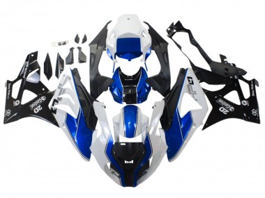 2009-2014 BMW S1000RR Motorcycle Fairings - White Blue Glossy Black Castrol Canada Websites