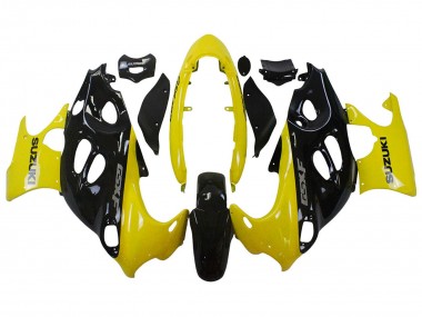 2004-2006 Suzuki GSX600F/GSX750F Motorcycle Fairings - Glossy Black Yellow Canada Websites