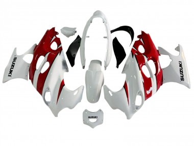 2004-2006 Suzuki GSX600F/GSX750F Motorcycle Fairings - White Red Canada Websites