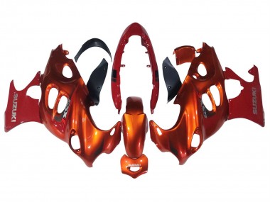2004-2006 Suzuki GSX600F/GSX750F Motorcycle Fairings - Burnt Orange White Logo Canada Websites